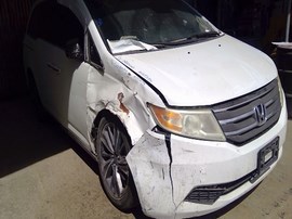 2013 HONDA ODYSSEY, WHITE, EX-L, 3.5L, AT, FWD,  A25154